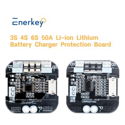 China 12V 24V Lithium Battery BMS 3S 4S 6S 50A Battery Protection Board For Power Supply for sale