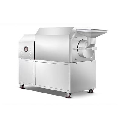 China Industrial Stainless Steel Snack Roaster 0.75KW 380V Nuts Seeds Roasting Machine for sale