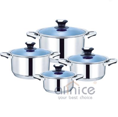 China 30pcs Camping Stainless Steel Cookware Set Non Stick  Customized Logo for sale