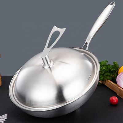 China High Capacity Stovetop Frying Pan Kitchen Non Stick Stainless Steel for sale