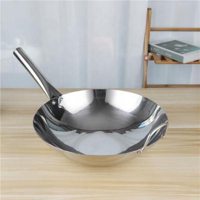 China Single Handle Stovetop Frying Pan Non Stick Stainless Steel for sale