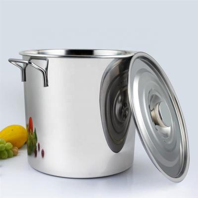 China 304 Stainless Steel Kitchen Soup Pots Large Capacity Heavy Duty for sale