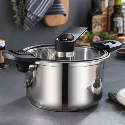 China Custom Kitchen Pressure Cooker 24cm 304 Stainless Steel Pressure Cooker for sale