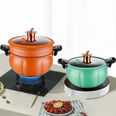 China 8l Large Capacity Iron Micro Pressure Cooking Pot  Maifan Stone Non Stick Coating for sale