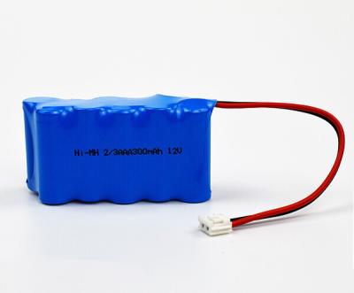 China High Temp Emergency Exit Sign Battery Ni-MH 2/3AAA 300mAh 12V for sale