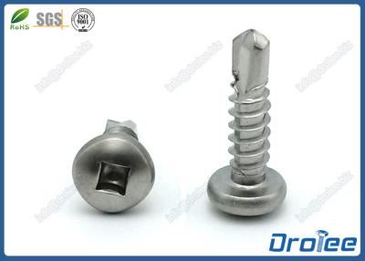China Stainless Steel 18-8/316/410 Pan Head Square Drive Self Drilling Tek Screws for sale