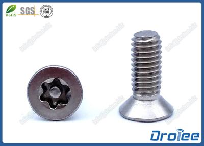 China Stainless Steel 304 Torx Tamper Proof Screws Countersunk Head for sale
