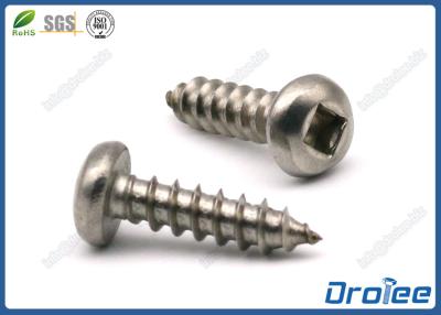 China 304 /18-8 Stainless Steel Pan Head Robertson Square Drive Sheet Metal Screws for sale