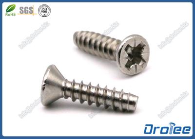 China Pozi Countersunk Head Tapping Screw for Plastics, Stainless Steel 304/316/18-8 for sale
