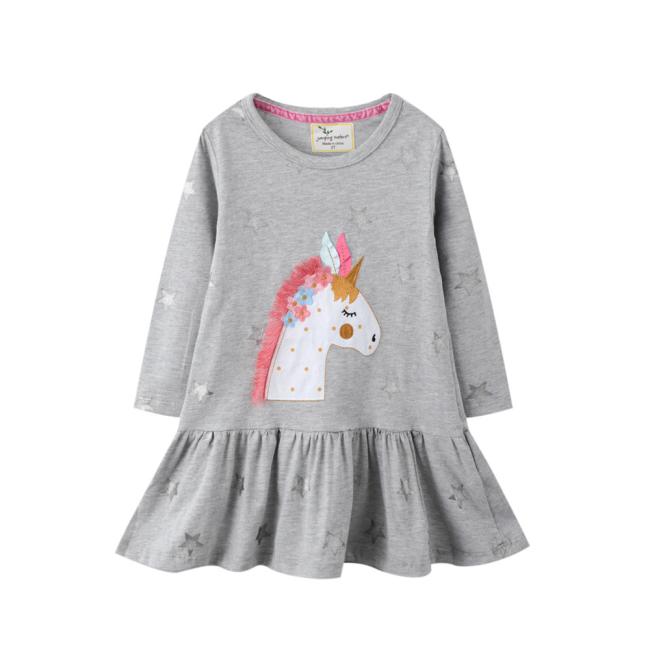 Wholesale Customized Kids Dress Children Fall Winter Clothing for Baby Girls