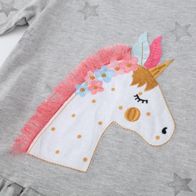 Wholesale Customized Kids Dress Children Fall Winter Clothing for Baby Girls