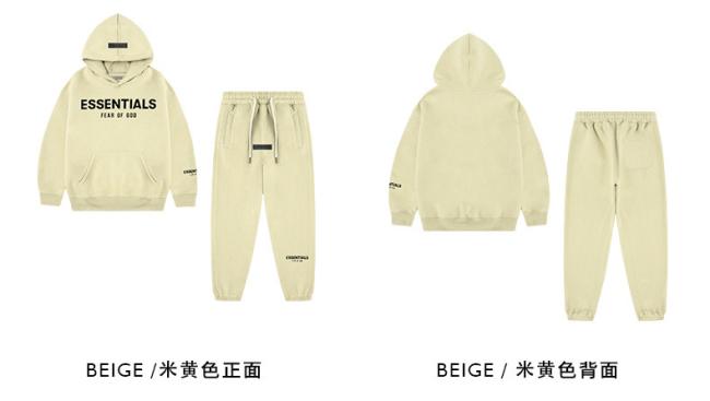 Wholesale Long Sleeve Sport T Shirt Pants Custom Kids Sweatshirts and Hoodies Kids Sweat Suits Toddler Boys and Girls Clothing Sets Cotton Ess Letter