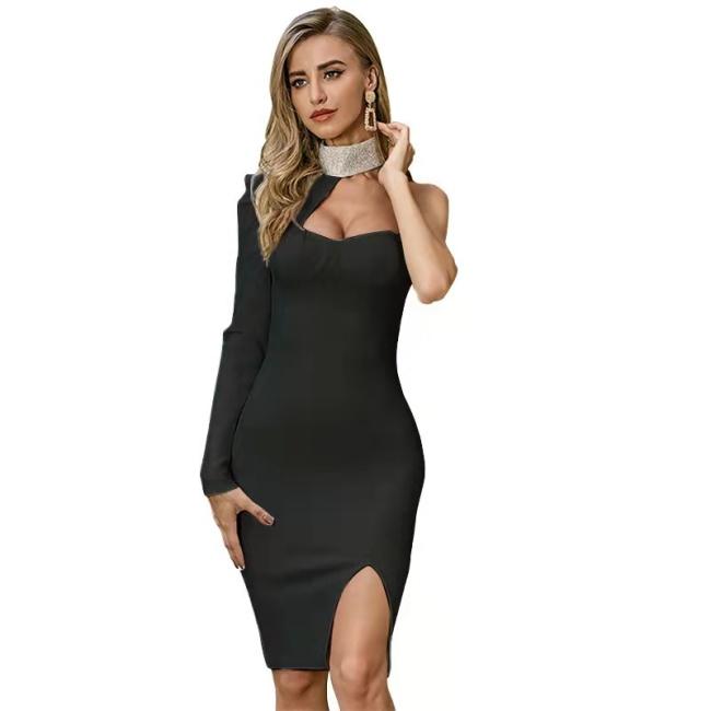 2021 New Women Dress Sexy Body-Con High Quality Evening Dress Tube Ball Dress