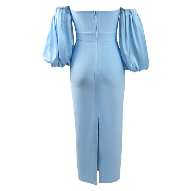 2021 Tube Women Dress Sexy Body-Con High Quality Evening Dress Party Gown