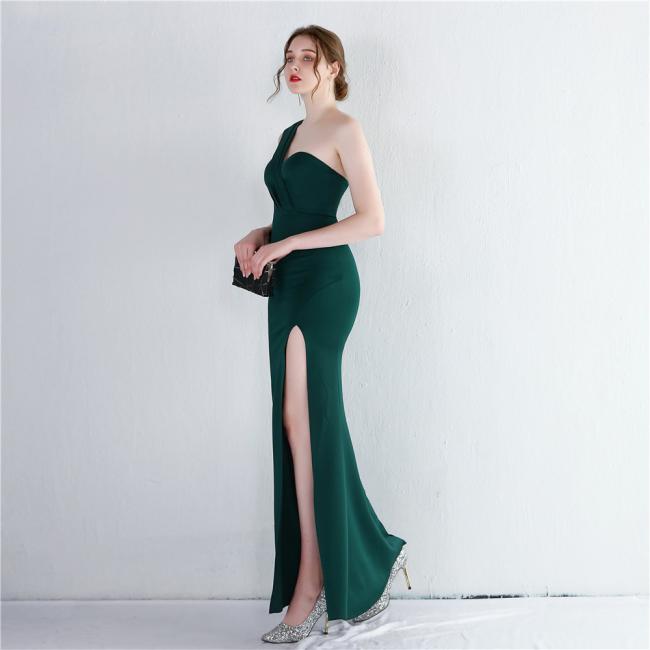 Evening Party Split Skirt Prom Women Dress Slim Sheath Women Sexy Skinny Wedding Dress China OEM High Quality