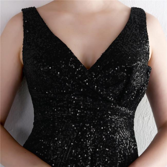 China OEM High Quality Evening Party Prom Women Dress Sequin Split Skirt Women Sexy Skinny Wedding Dress