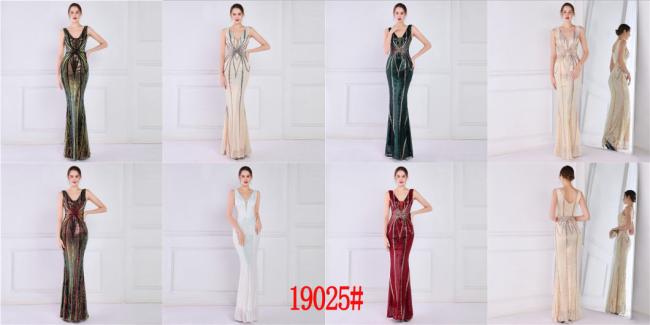 Wedding Dress OEM High Quality Evening Party Prom Women Dress Lady Sequin Gown
