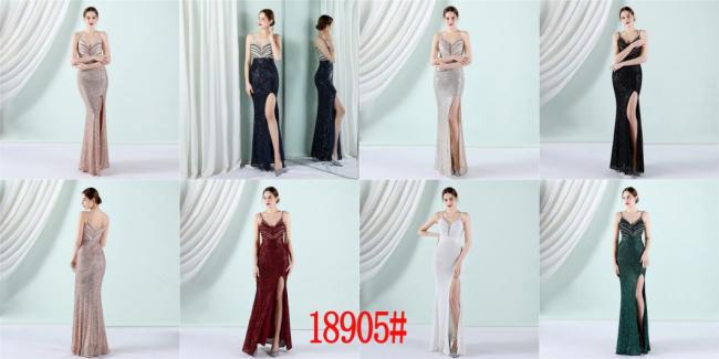 Party Gown Prom Dress Sequin Slim Sheath Women Sexy Skinny Wedding Dress Party Gown Prom Dress Spaghetti Strap