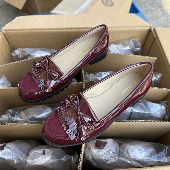 Flat Shoes Women Tassel Loafers Shoes Casual Shoes Footwear Leather Shoes Soft