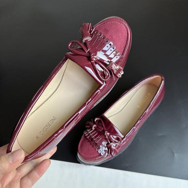 Flat Shoes Women Tassel Loafers Shoes Casual Shoes Footwear Leather Shoes Soft