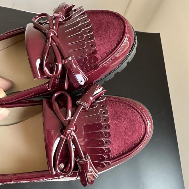 Flat Shoes Women Tassel Loafers Shoes Casual Shoes Footwear Leather Shoes Soft
