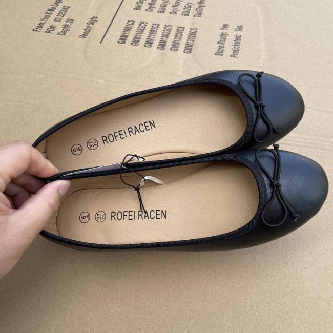 Flat Shoes Women Shoes Good Quality Casual Shoes Footwear Leather Shoes Soft Black Shoes