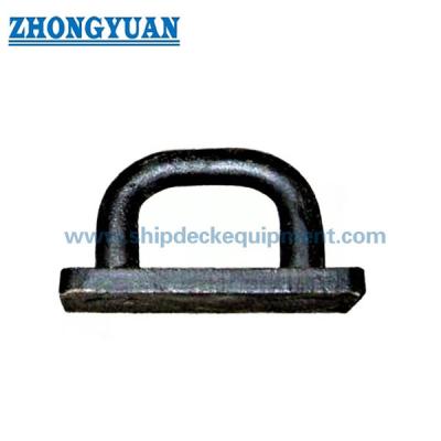 China JIS F 3410 Type D Forging Steel Oval Lifting Eyeplate Ship Mooring Equipment for sale