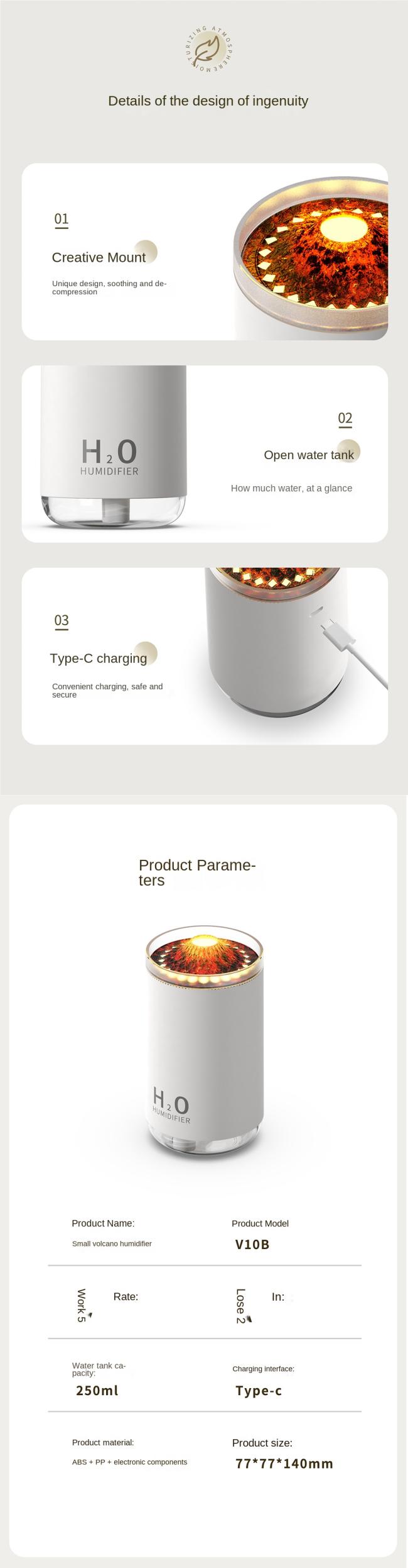 Tabletop humidifier application