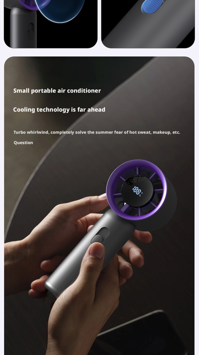 Portable digital display fan product image