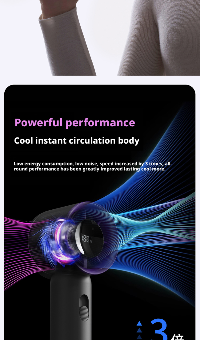 Compact fan design and portability features