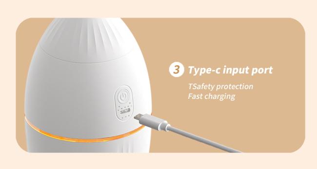 Compact humidifier with LED illumination features
