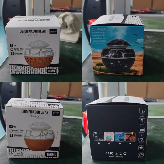 USB Mini Wood Grain Humidifier technical diagram