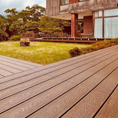 China Garden WPC 3D Panel Waterproof Wood Plastic Composite Decking Suppliers for sale
