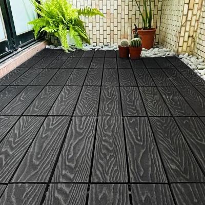 China Wood WPC Composite Decking Tiles Rotproof Interlocking Wood Tiles for sale