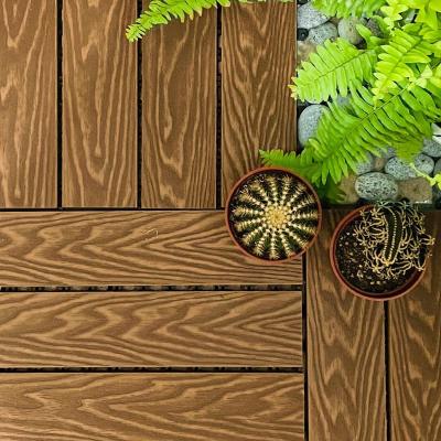 China Patio Wood Interlocking Composite Deck Tiles Weather Resistant for sale