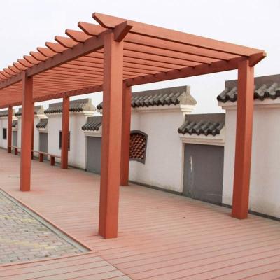 China Modern WPC Pergola With Composite Decking board Lightweight for sale