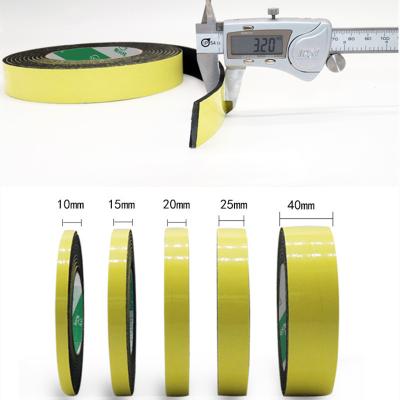 China 1/4 Inch Wide Foam Insulation Tape Self Adhesive Strips Oil Resistance for sale