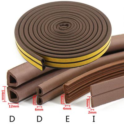China Dust Protection Self Adhesive Weather Stripping Sound Proof Door Seal 9.4mm for sale