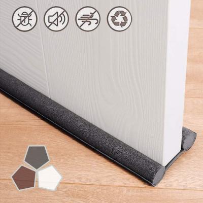 China EPE Foam Cotton Knitted Fabric Windproof Sound Proof Sealing Strip Door Draft Stopper 36.6 Inch for sale