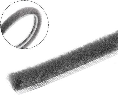 China Anti Insect Brush Gray Wool Pile Weatherstripping 7*11mm 7*9mm 6*9mm for sale