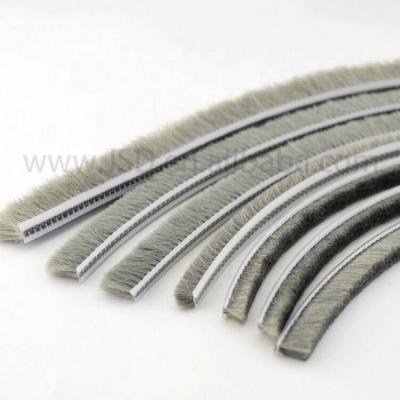 China Insectproof  Wool Pile Weather Strip 100% PP Draught Excluder Brush Strip for sale