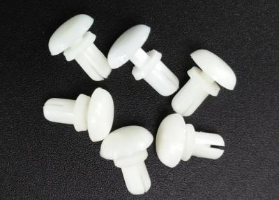 China Small White Hardware Rivets , 10mm Round Head Nylon Push Rivets for sale