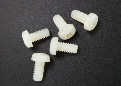 China White Nylon Screws M2 Machine Round Head Plastic Micro Fastener for sale