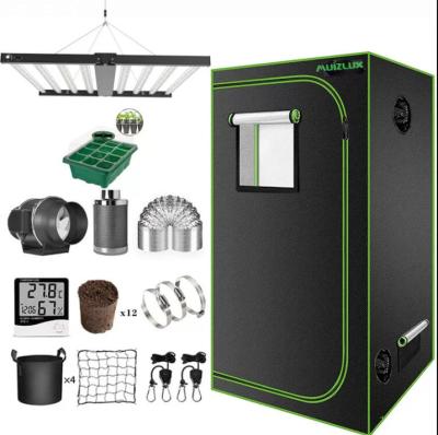 China 120x120x200cm Complete Grow Tent Kit Complete Grow Box Kit, 6 Inch Inline Fan for Indoor Plant Growing Dark Room, 4'x4' for sale