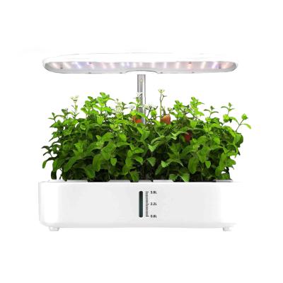 China 24w hydroponics growing system 12pods vegetable fruit home grow mini garden FULL SPECTRUM LARGE CAPACITY for sale