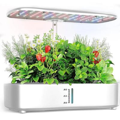 China Vegetable 12 pods home small garden hydroponics growing system daily growing 24w smart control 3.8L large volume for sale