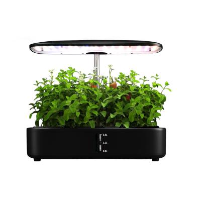China 12 Pods Indoor Gardening System with LED Grow Light Height Adjustable Plants Germination Kit 24W Home Garden for sale