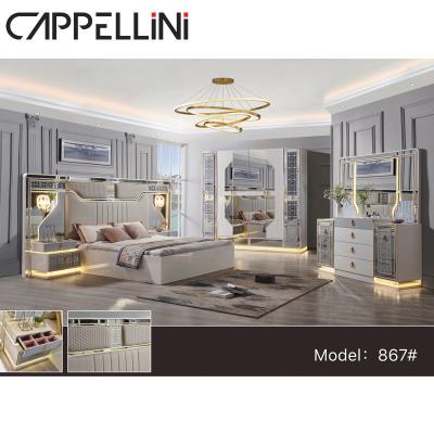 China 867# sistemas del mismo tamaño de lujo modernos de los muebles del dormitorio del doble del rey Size Beds Sets en venta