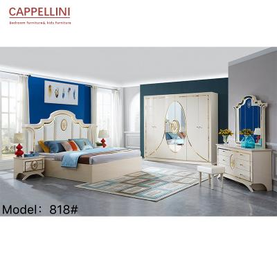 China Rey blanco Bedroom Set de los conjuntos de dormitorio del estilo europeo sucio anti de los muebles en venta