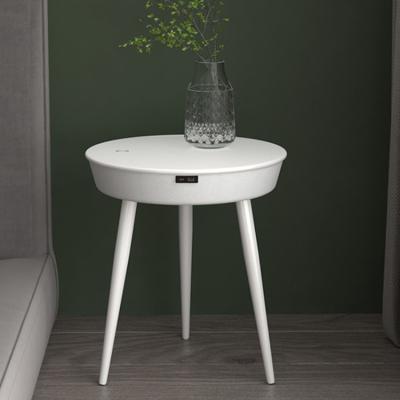 China 50cm*48cm Coffee Multifunctional Side Table 12v Wireless Charging for sale